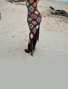 Boho Crochet Maxi Dress