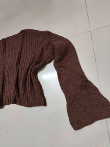 Cozy Brown Knit Sweater