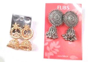 Stylish Jhumka Earrings Set Pack Of 2