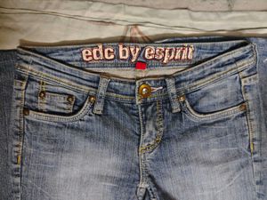 EDC by Esprit Vintage Women's Y2K LOW RISE Blue Je
