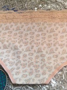 Floral Lace Trim Underwear