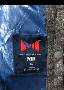 Men's Grey Hooded Puffer Jacket