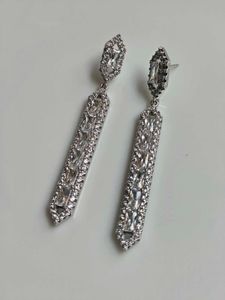 Elegant Drop Earrings with Crystals