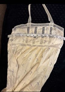 Lace Trim Slip Dress halter neck
