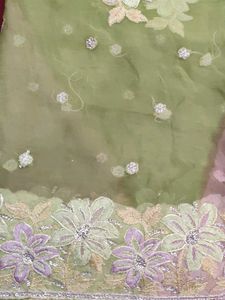 Embroidered beautiful chiffon dupatta