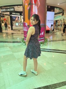 Stylish Printed Mini Dress