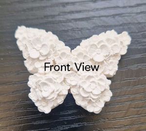 White Floral Butterfly 🦋 Fridge Magnets