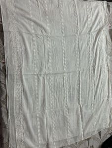Pure White Hakoba dupatta