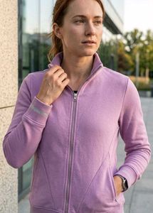 Lavender Zip-Up Track Jacket