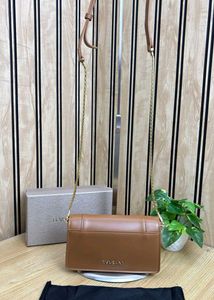 Bvlgari Brown Leather Shoulder Bag