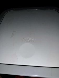 Modern White Trash Can with Lid