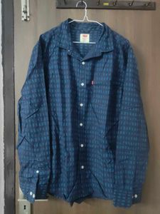 Stylish Blue Printed Levi's Shirt