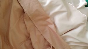 Pink Satin Off-Shoulder Dress