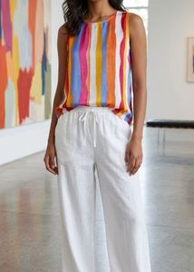 Forever 21 Vibrant Striped Sleeveless Top