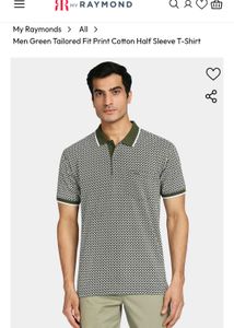 Color Plus Printed Cotton Tailored Fit Men T-Shirt