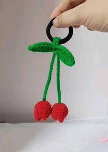 Handmade Crochet Flower Hair Tie