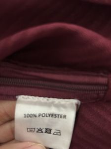 FabAlley Maroon Cold-Shoulder Wrap Top