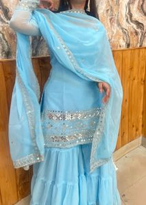 Beautiful kurta sharara set🩵