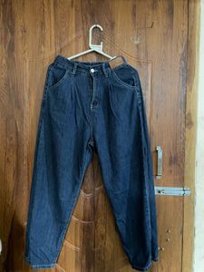 Women's Dark Wash Baggy Jeans