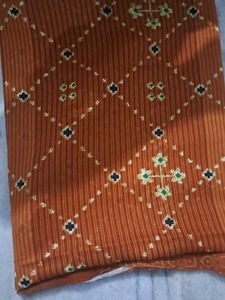 Beautiful Rust Orange Saree