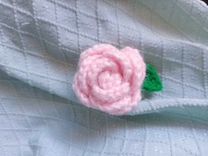 Handmade Red Rose Keychain