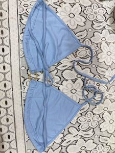Sky Blue String Bikini Set