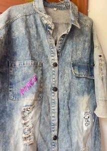 Distressed Denim Shirt