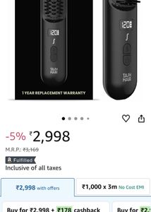 TASH HAIR Heated Styling Brush