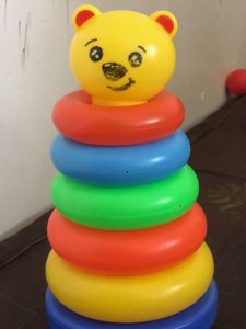 Classic Stacking Toy with Bear Head