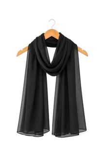 Elegant Black Georgette hijab 🧕🏻 (Never Used )