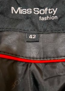 Black Faux Leather Biker Jacket