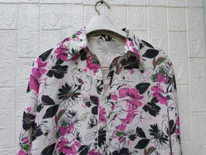 Korean Pintrest Chic Floral Print Button-Down Shir