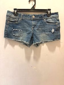 Distressed Denim Shorts