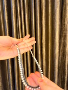 Brass Pearl Chain Necklace