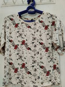 Casual Graphic Print Top
