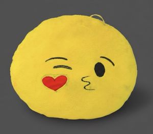 big size Emoji Heart Eyes Kiss Plush Pillow