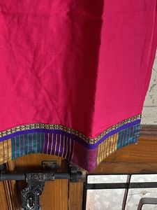 Vibrant Pink Kurta with Embellished Neckline