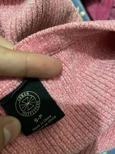 Pintresty 🌸Pink Button-Up Cropped Cardigan