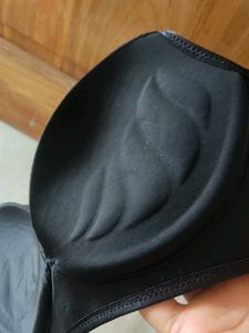 Black Bra with Rhinestone Detail