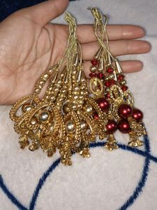 Latkan, 5 Pear Golden &amp; 3 Per Mehroon
