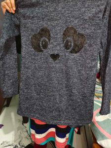 Cute Panda Long Sleeve Top
