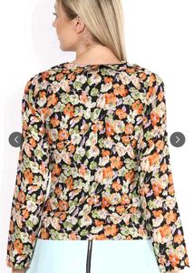 Floral Print Long Sleeve Shrug