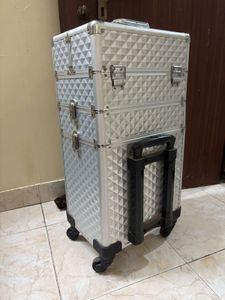 Silver Makeup Vanity