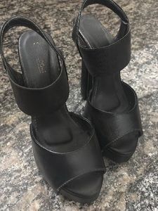 Stylish Black Platform Heels