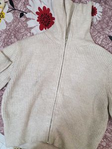 Cozy Zip-Up Knit Sweater