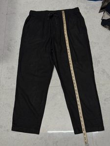 Guess Black Linen Trousers Pants