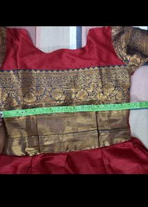 Premium Maroon Banarasi Style Ethnic Wear Gown