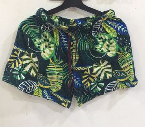 Tropical Leaf Print Shorts