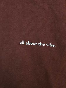 Brown Mocha "All About the Vibe"  Long-sleeved tee