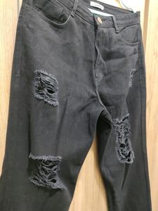 Black Ripped Jeans From Aahwan (Summer Special)